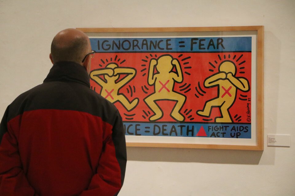 Una de las piezas de la exposición de Keith Haring. FOTO: Gaspar Francés