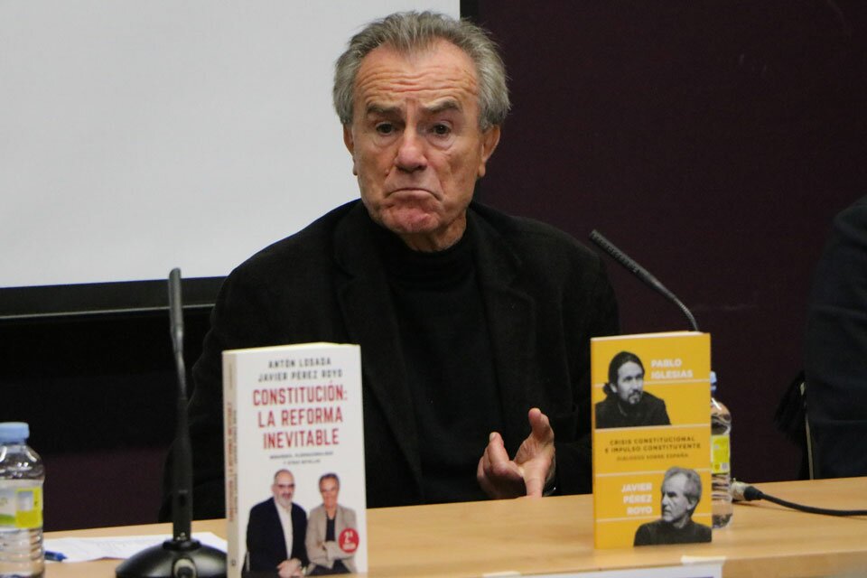 Javier Pérez Royo esta tarde en Valladolid. FOTO: ÚC