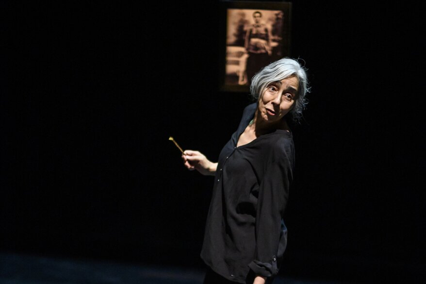 Interpretación de Pilar San José, de la compañía vallisoletana Teatro Corsario