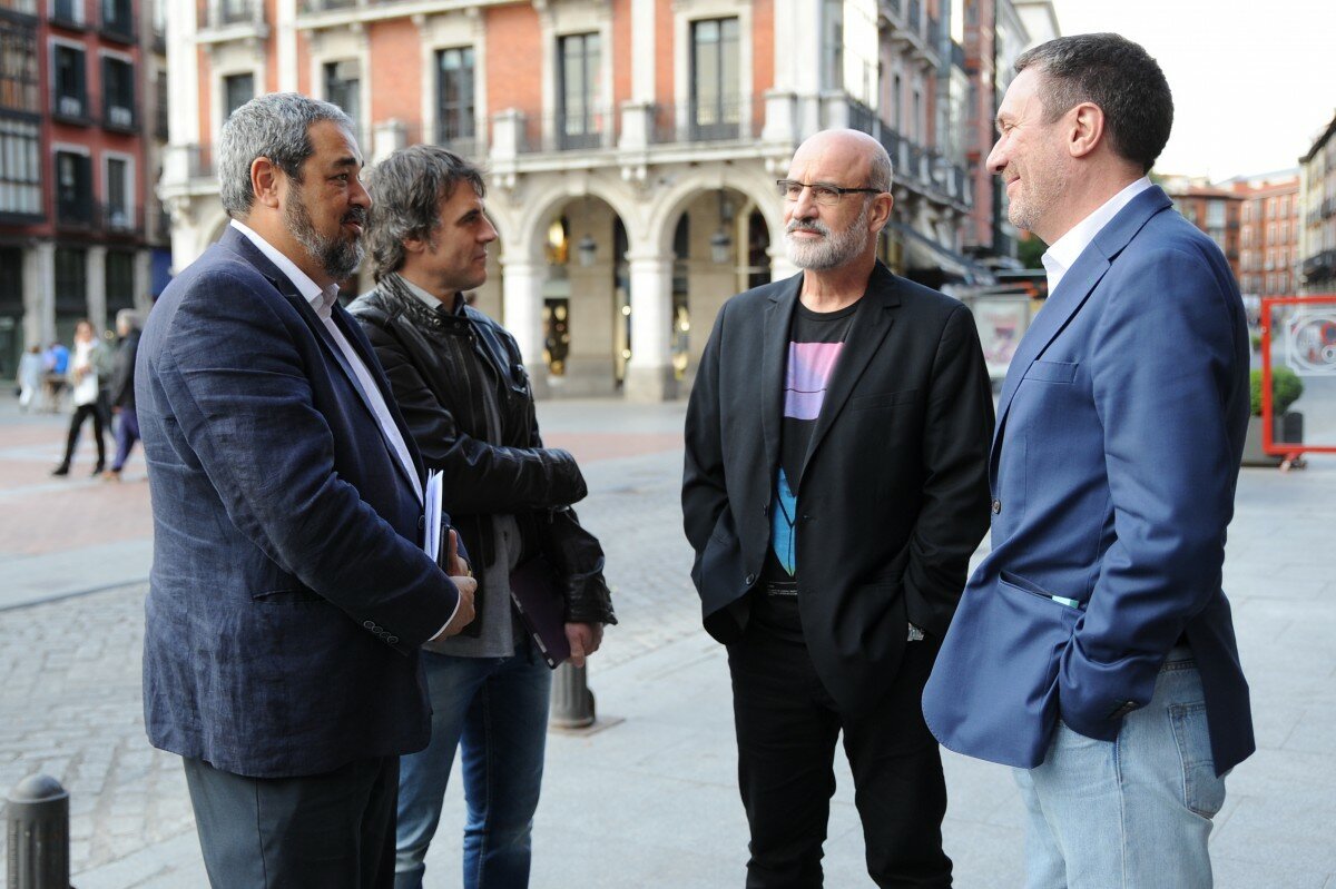 Carlos Aganzo, Juan Manuel Ruiz Casado, Fernando Aramburu y Luisgé Martín. Foto: Carlos Arranz