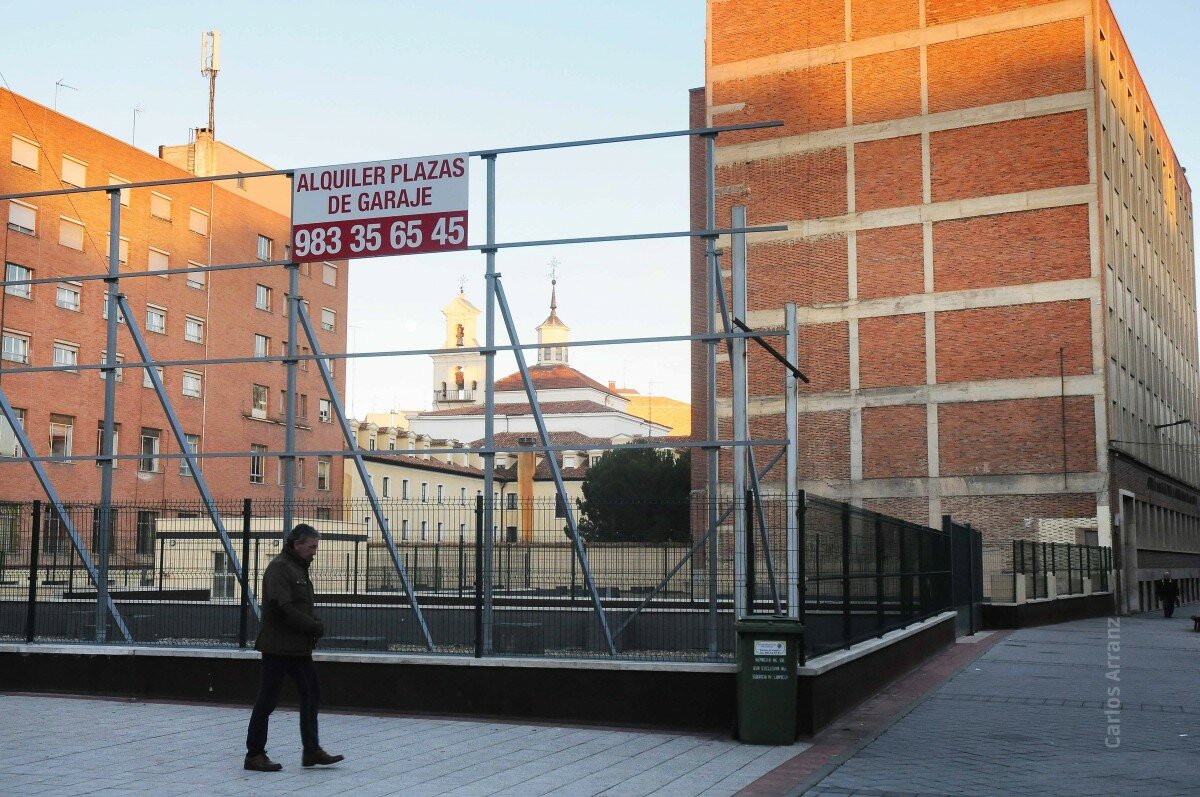 Aparcamiento de José María Lacort. Foto: Carlos Arranz