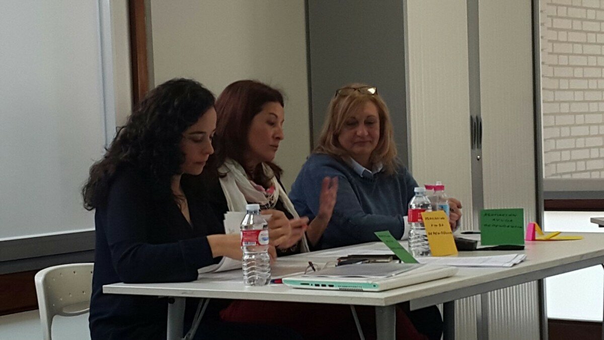 Marta del Valle, Esmeralda Tejero y Yolanda de la Viuda. Marta del Valle, Esmeralda Tejero y Yolanda de la Viuda.