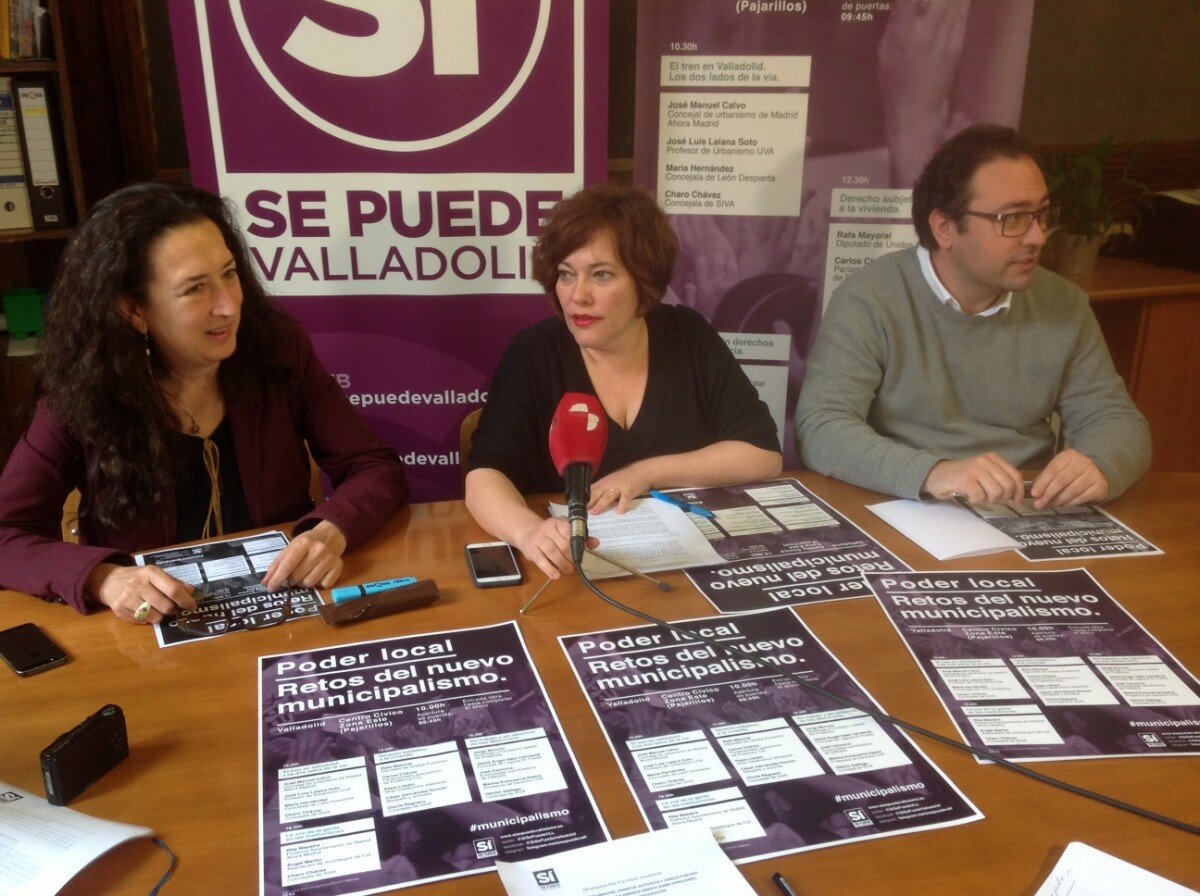 Gloria Reguero, Charo Chávez y Héctor Gallego, esta mañana durante la rueda de prensa. Foto: úC Gloria Reguero, Charo Chávez y Héctor Gallego, esta mañana durante la rueda de prensa. Foto: úC