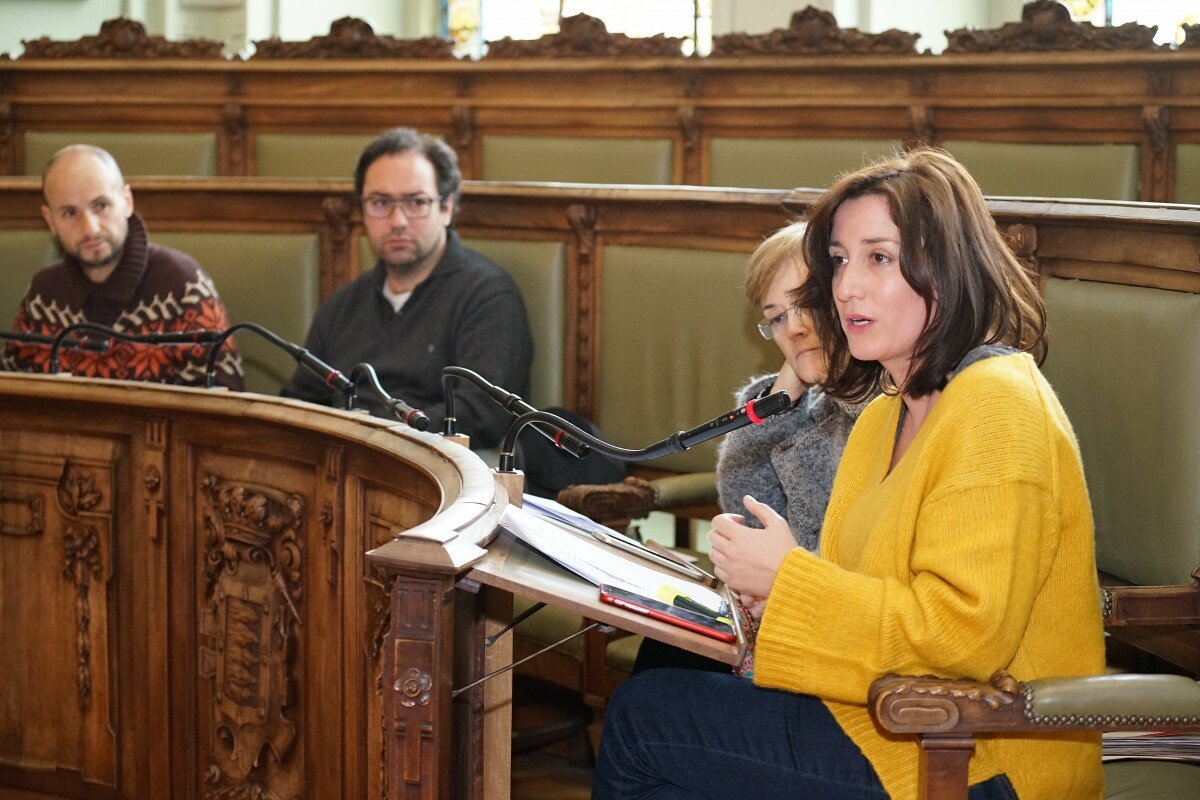La concejala María Sánchez interviene en la asamblea de la mancomunidad celebrada hoy. La concejala María Sánchez interviene en la asamblea de la mancomunidad celebrada hoy.